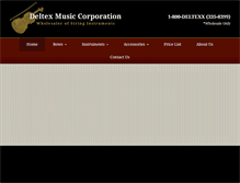 Tablet Screenshot of deltexmusic.com